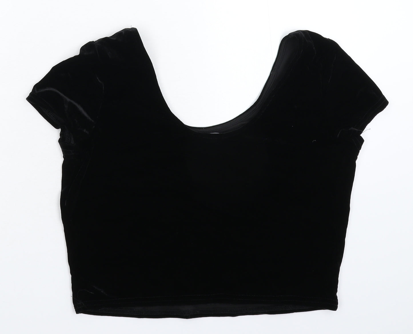 New Look Womens Black   Cropped T-Shirt Size 12