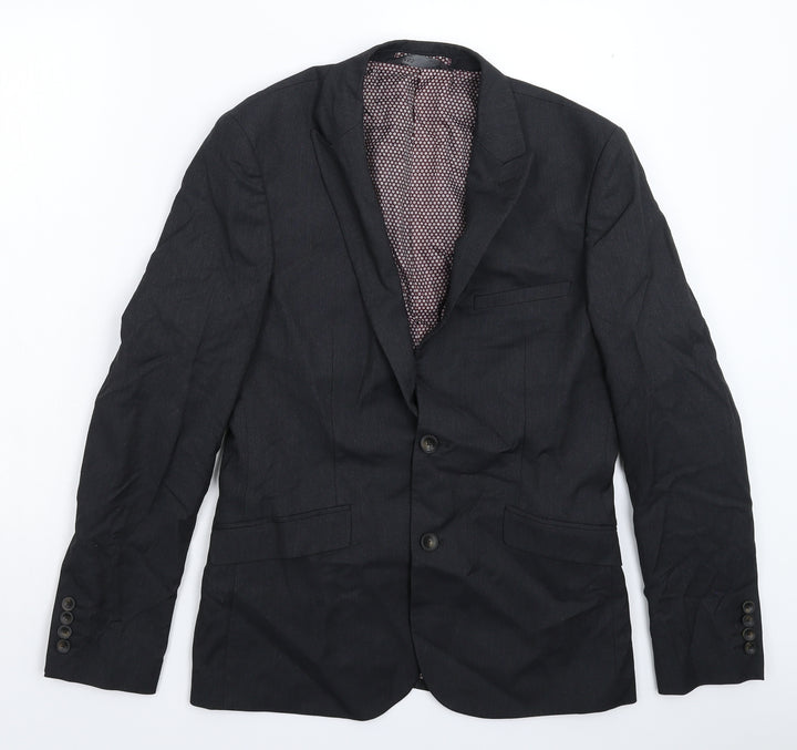 Marks and Spencer Mens Black Jacket Suit Jacket Size 38
