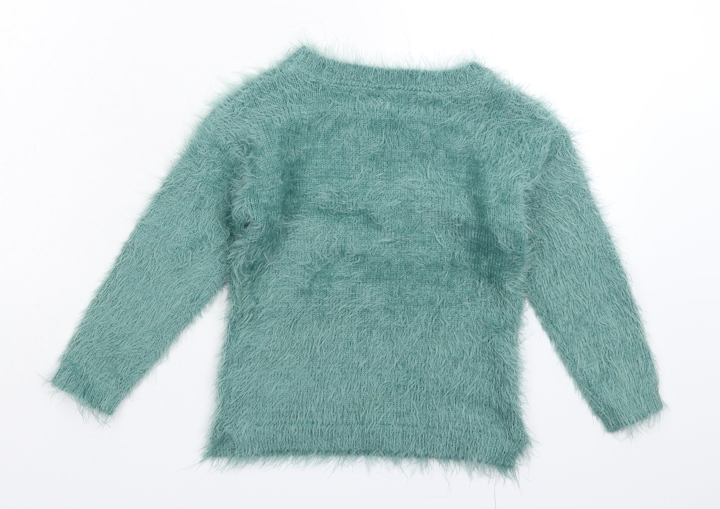 kiki Boys Blue  Knit Pullover Jumper Size 3-4 Years