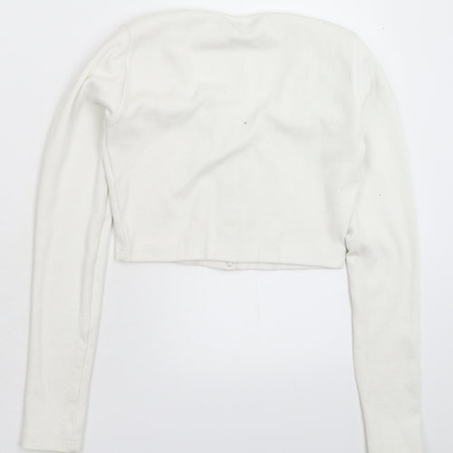 Missy Empire Womens White   Basic T-Shirt Size 8
