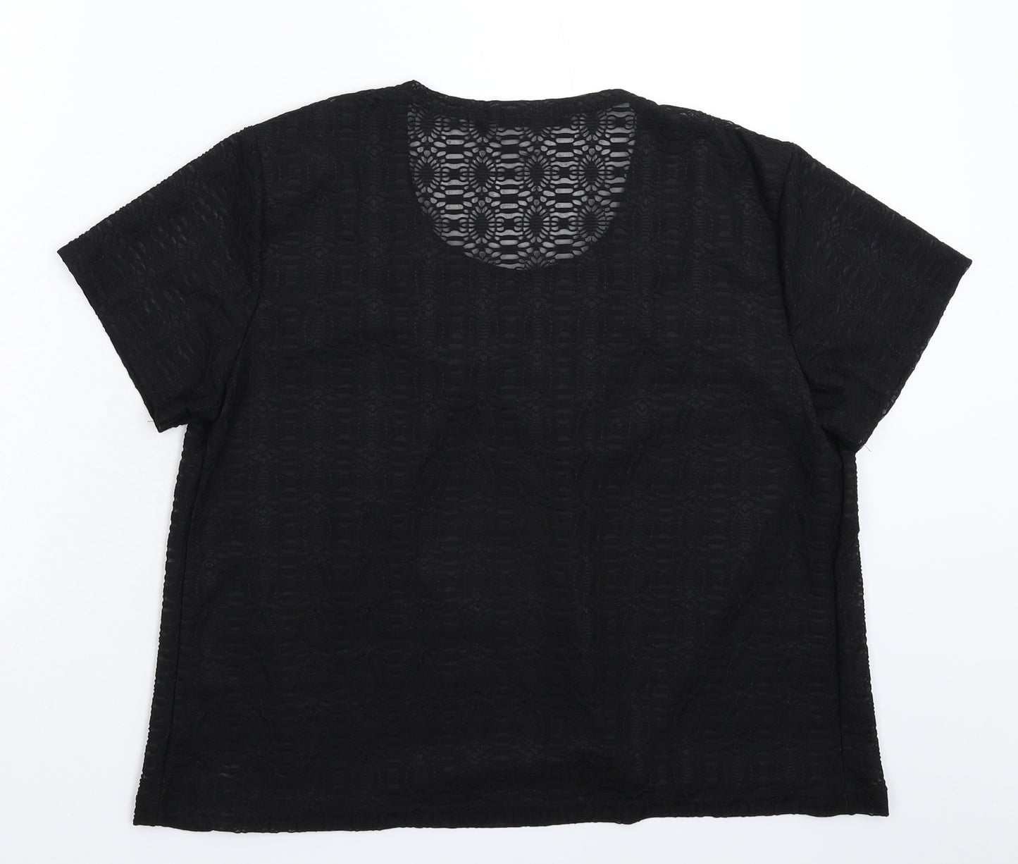 Xin Da Womens Black   Basic T-Shirt Size XL