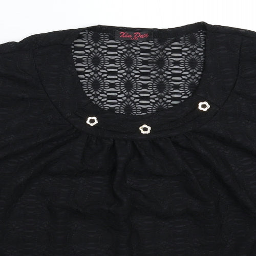 Xin Da Womens Black   Basic T-Shirt Size XL