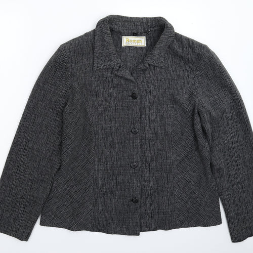 Roman Womens Grey   Jacket Blazer Size 22