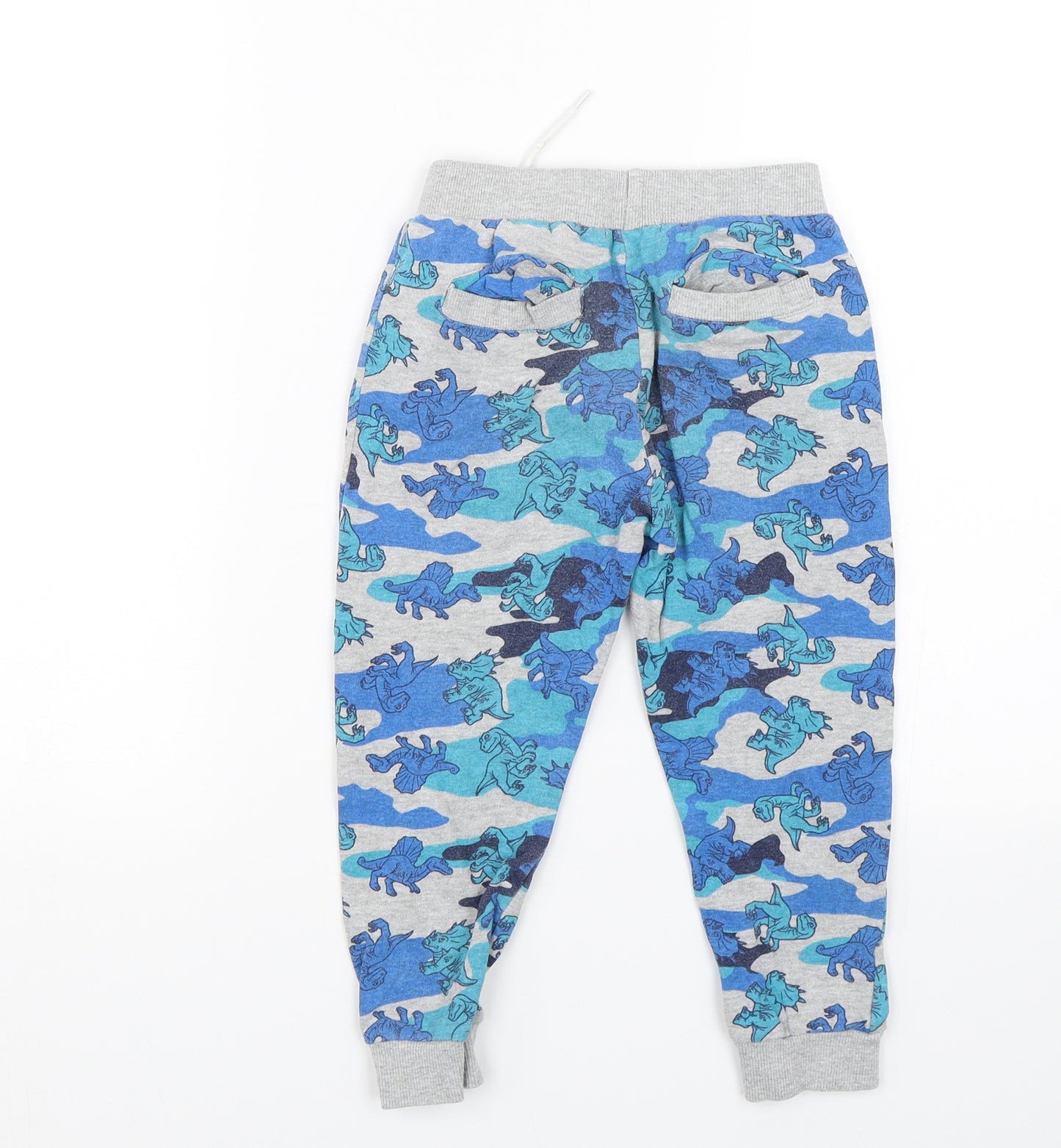 Pep&co Boys Blue Camouflage  Jogger Trousers Size 4-5 Years - Dinosaurs