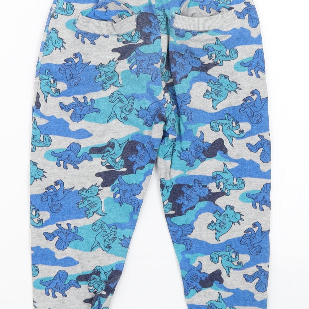 Pep&co Boys Blue Camouflage  Jogger Trousers Size 4-5 Years - Dinosaurs