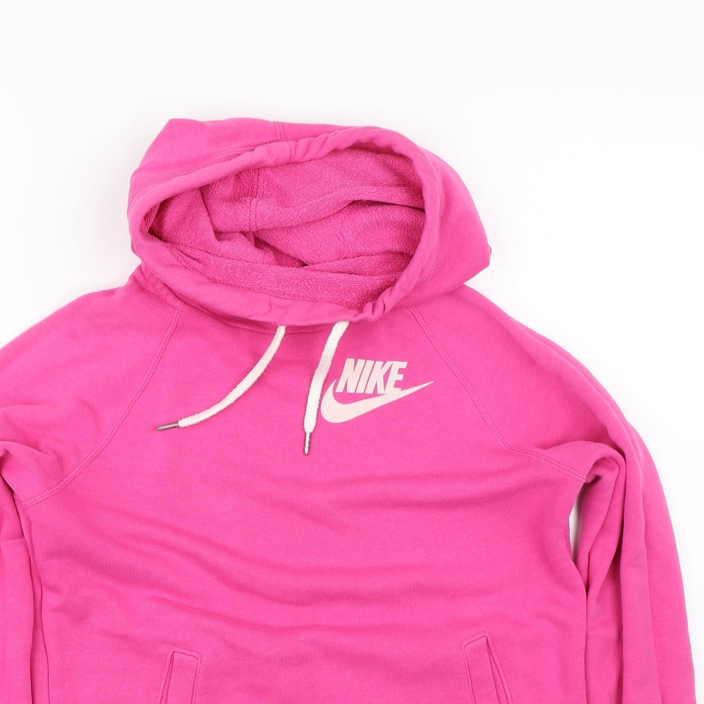 Nike Womens Pink   Pullover Hoodie Size XS