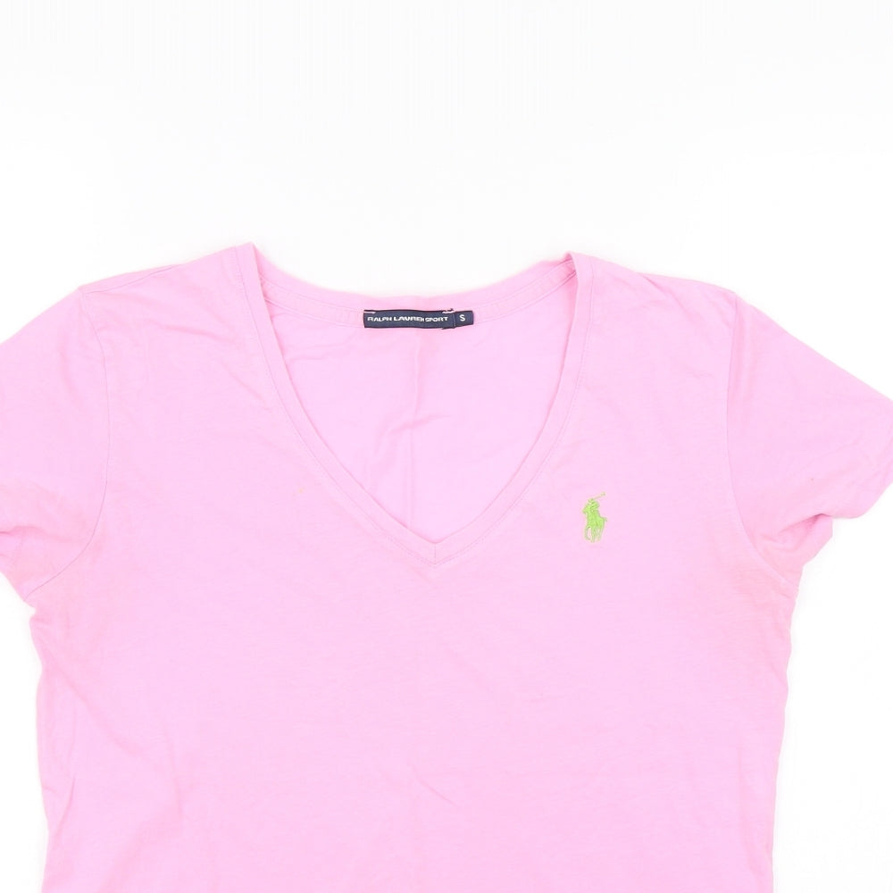 Ralph Lauren Womens Pink   Basic T-Shirt Size S