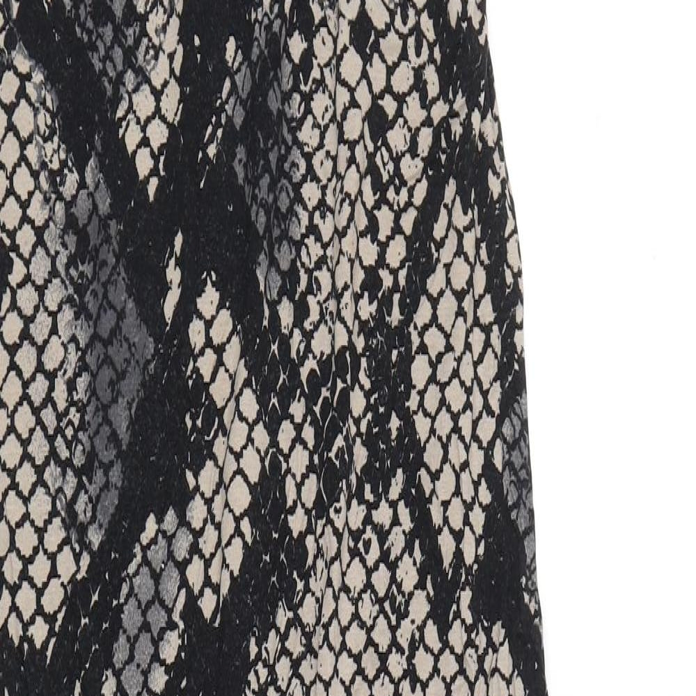 Topshop Womens Brown Animal Print  Tank Dress  Size 6  - Snake Print