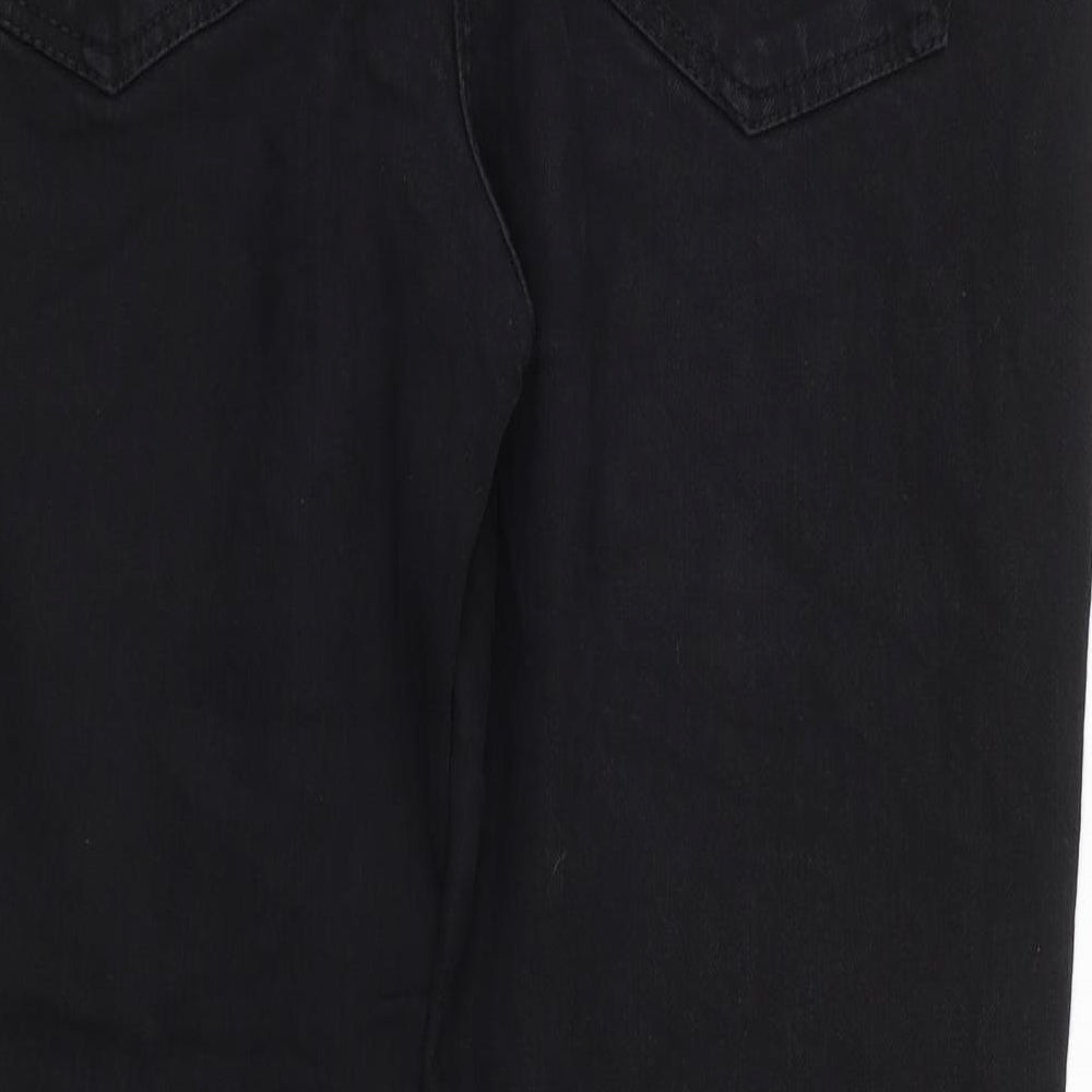 NEXT Womens Black  Denim Bootcut Jeans Size 16 L29 in