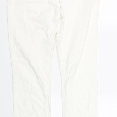 George Womens White  Denim Straight Jeans Size 10 L28 in