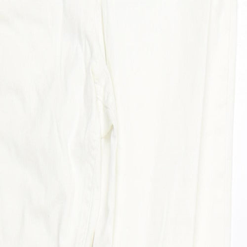 George Womens White  Denim Straight Jeans Size 10 L28 in