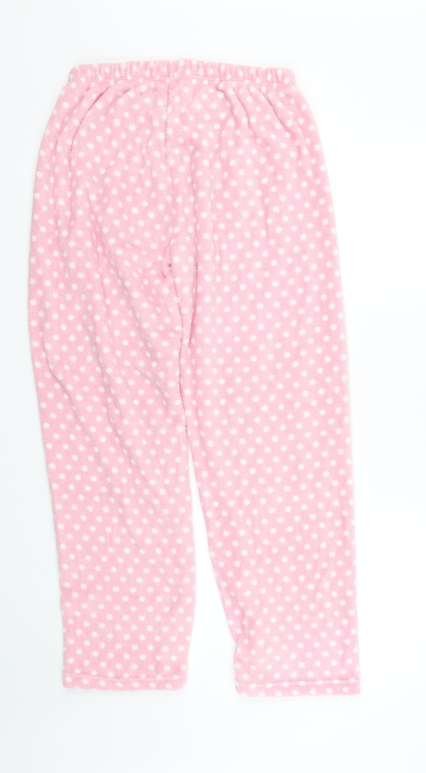 Preworn Womens Pink Polka Dot  Capri Pyjama Pants Size 12