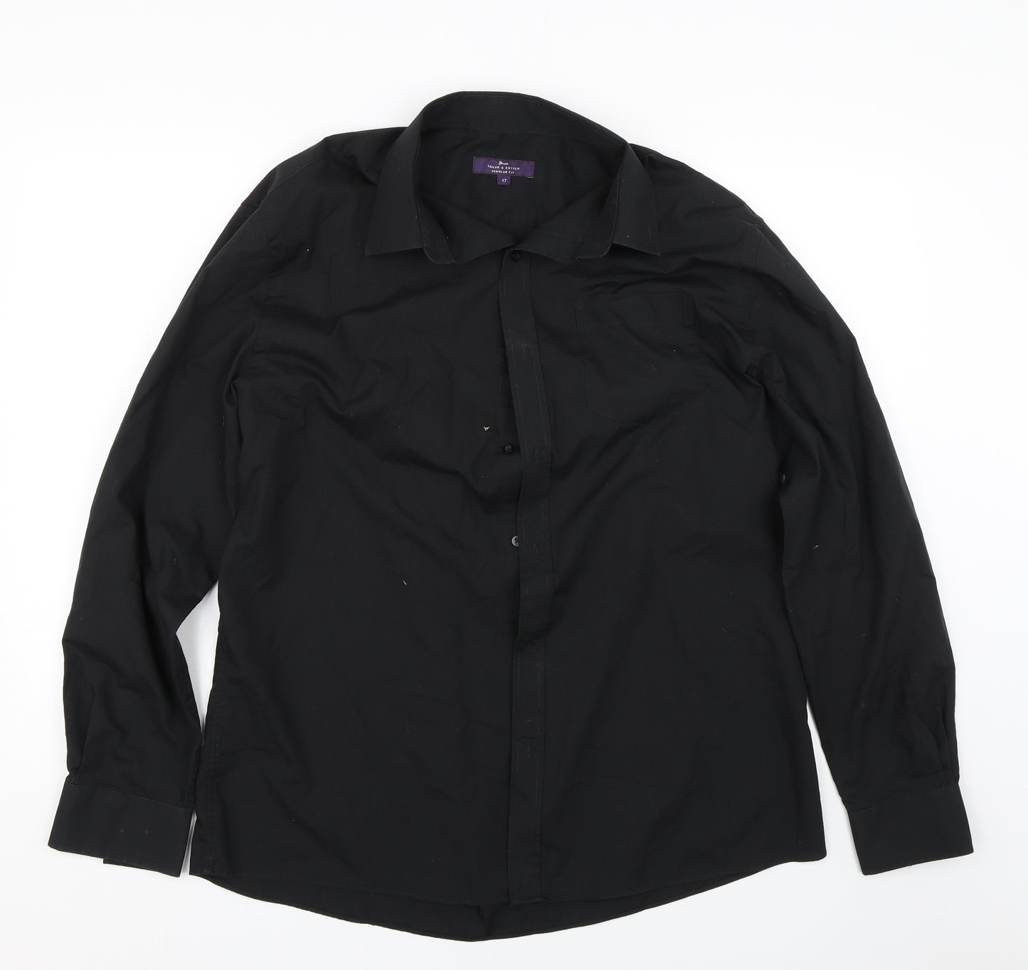 George Mens Black    Dress Shirt Size 17