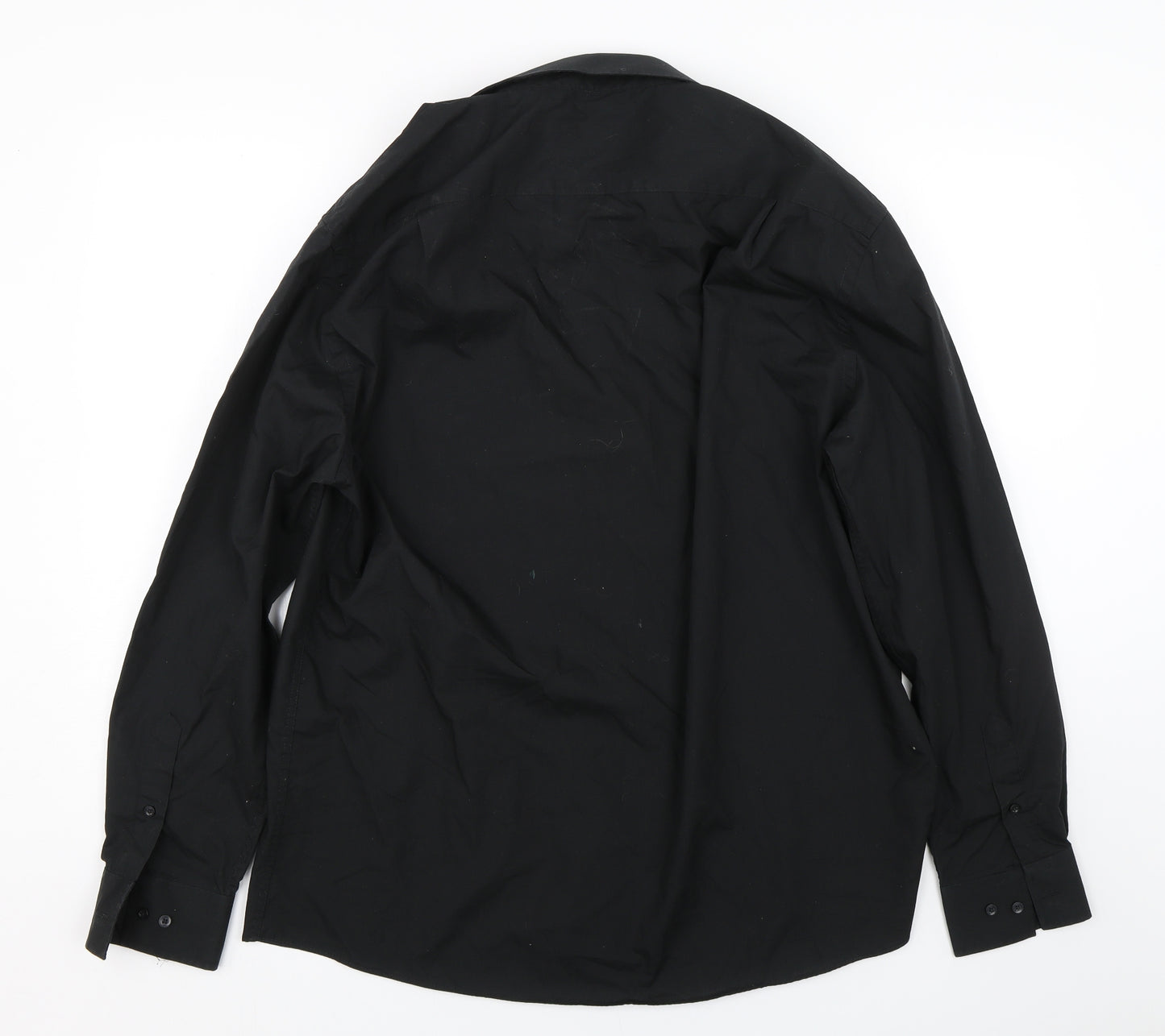 George Mens Black    Dress Shirt Size 17