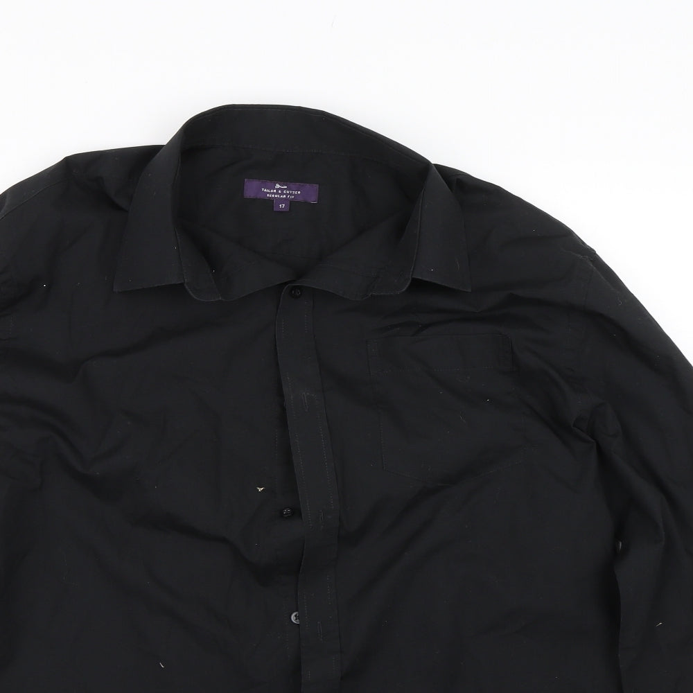 George Mens Black    Dress Shirt Size 17