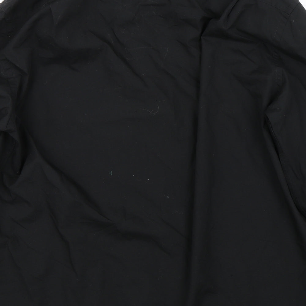 George Mens Black    Dress Shirt Size 17