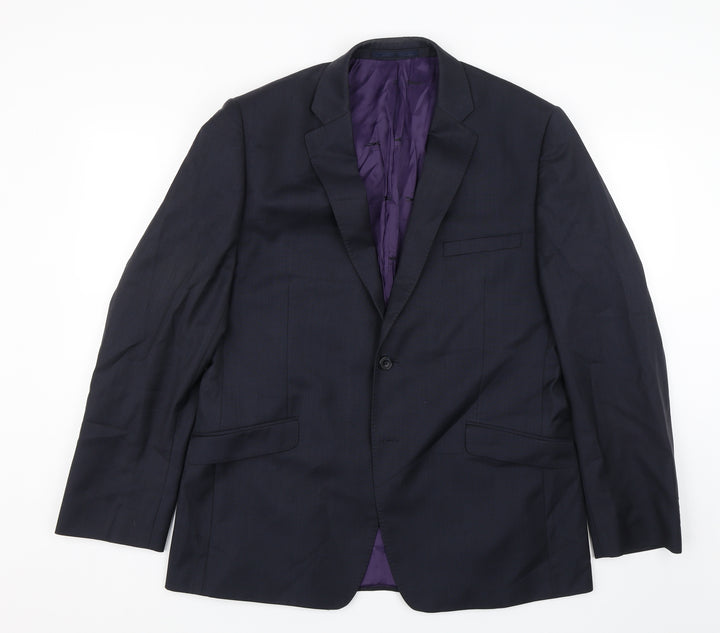 Paul Costelloe Mens Blue   Jacket Suit Size L