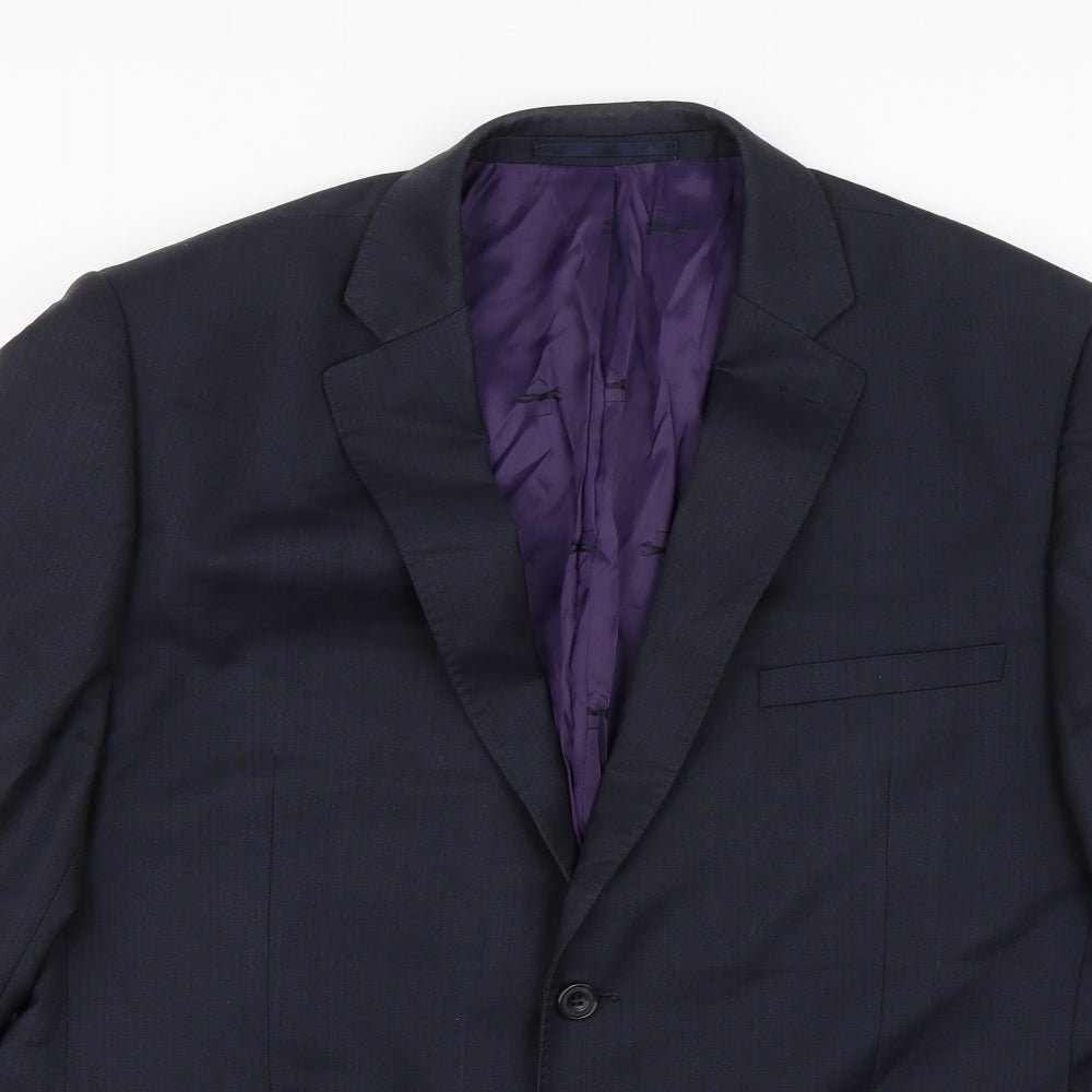 Paul Costelloe Mens Blue   Jacket Suit Size L