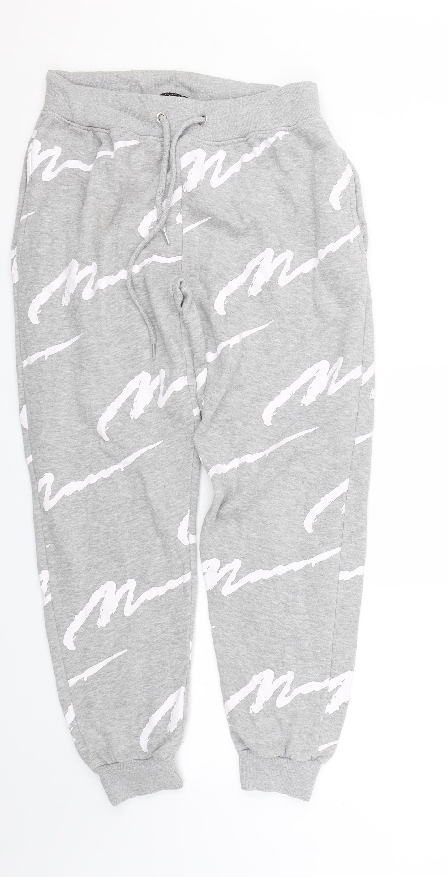Boohoo Mens Grey   Jogger Trousers Size L L26 in
