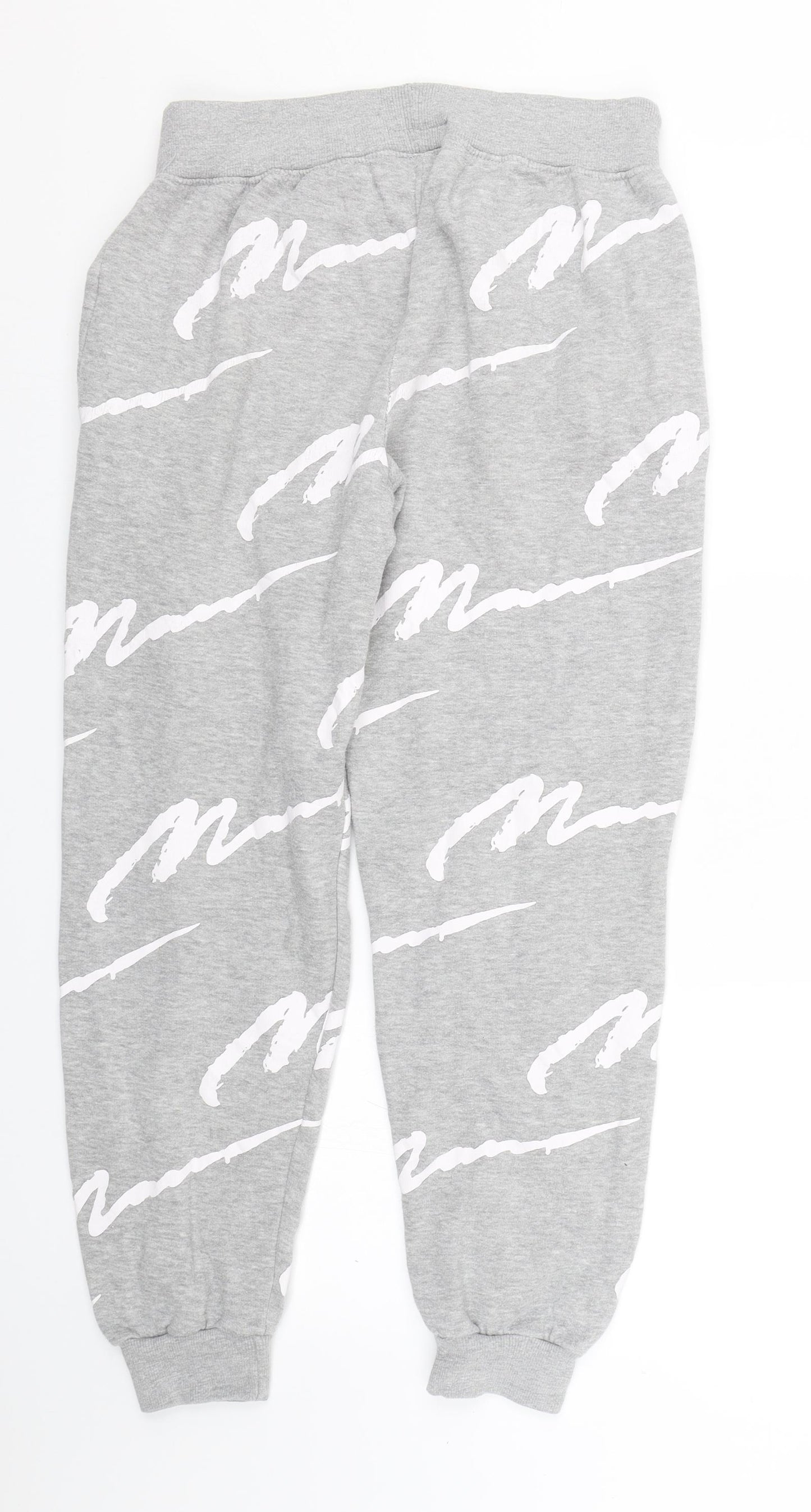 Boohoo Mens Grey   Jogger Trousers Size L L26 in
