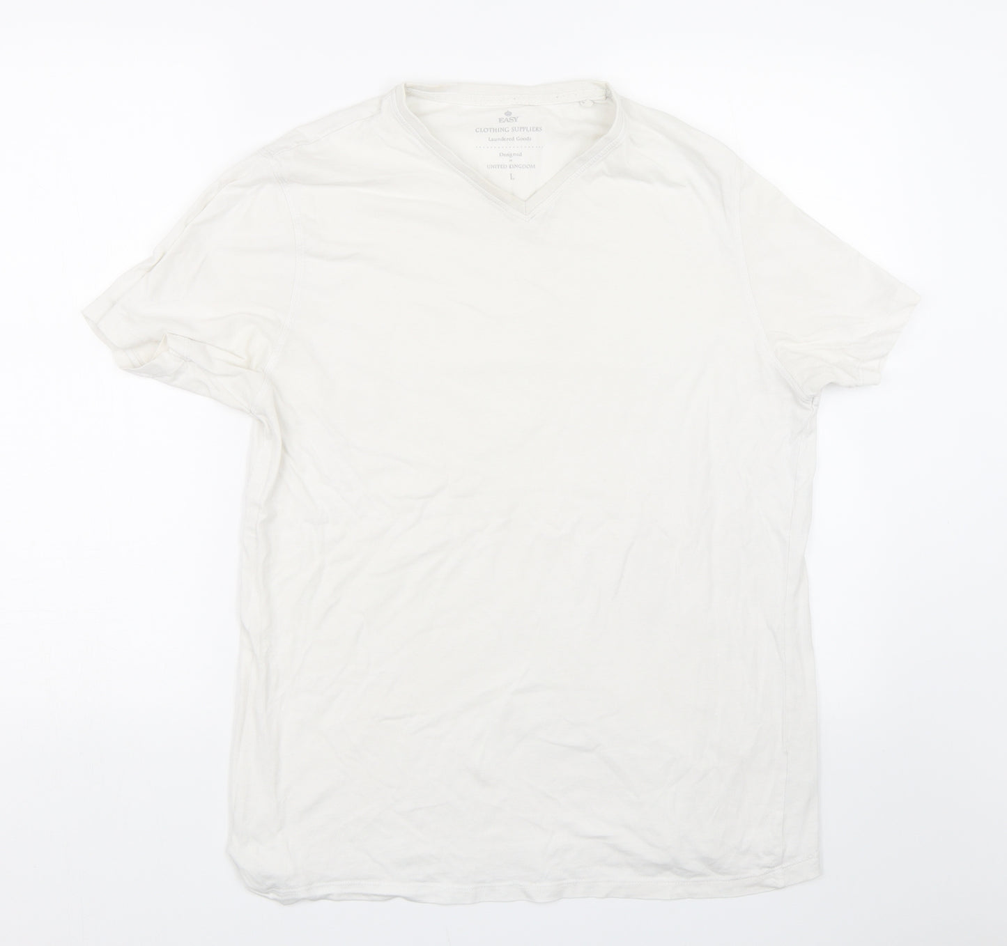 Matalan Mens White    T-Shirt Size L