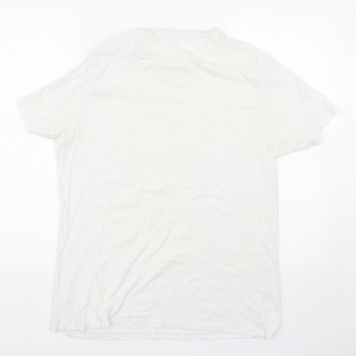 Matalan Mens White    T-Shirt Size L