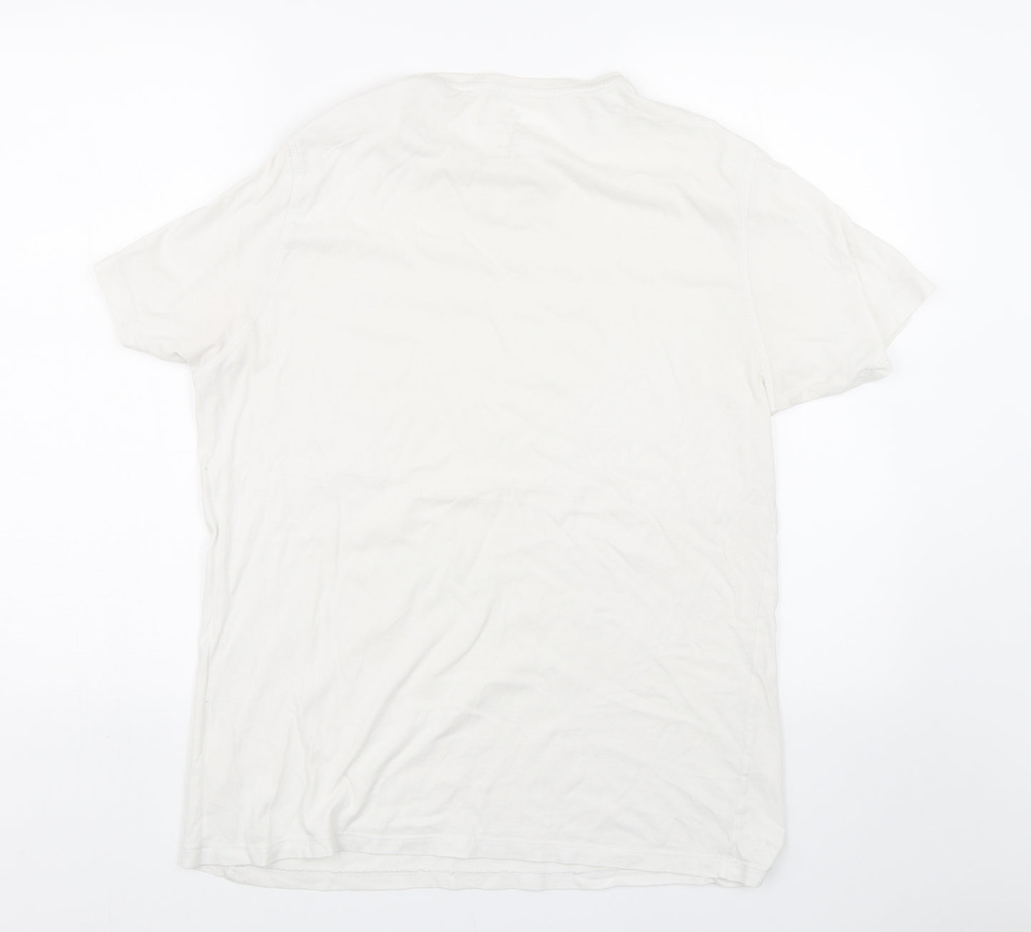 Matalan Mens White    T-Shirt Size L