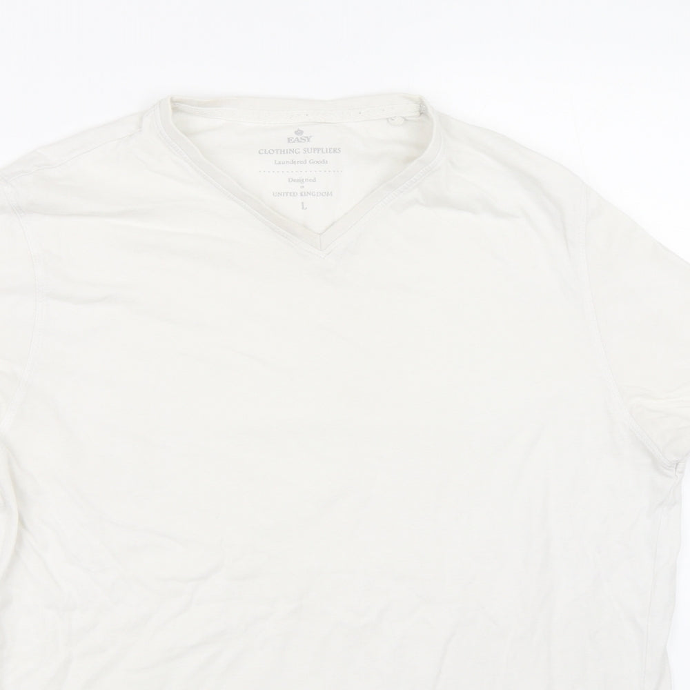 Matalan Mens White    T-Shirt Size L