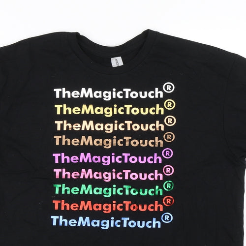 Gildan Womens Black   Basic T-Shirt Size M  - The magic touch