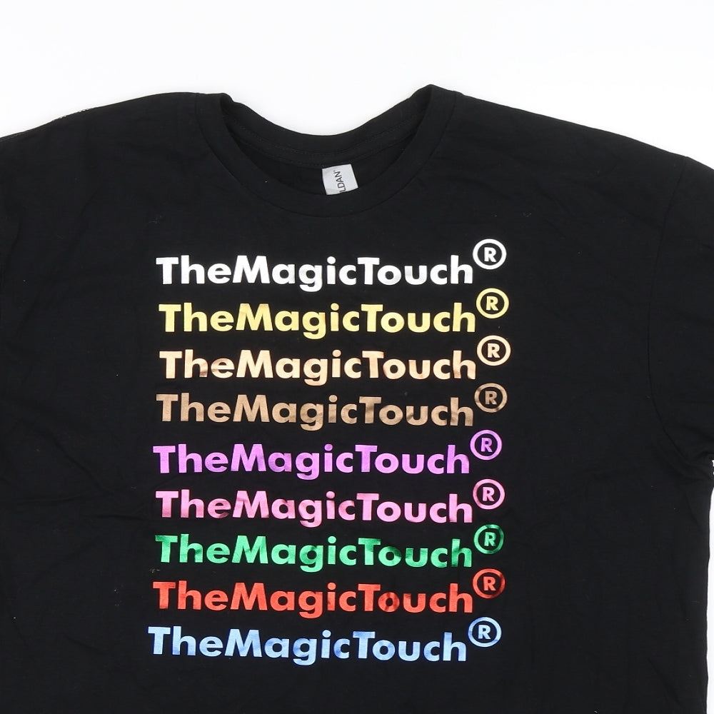 Gildan Womens Black   Basic T-Shirt Size M  - The magic touch