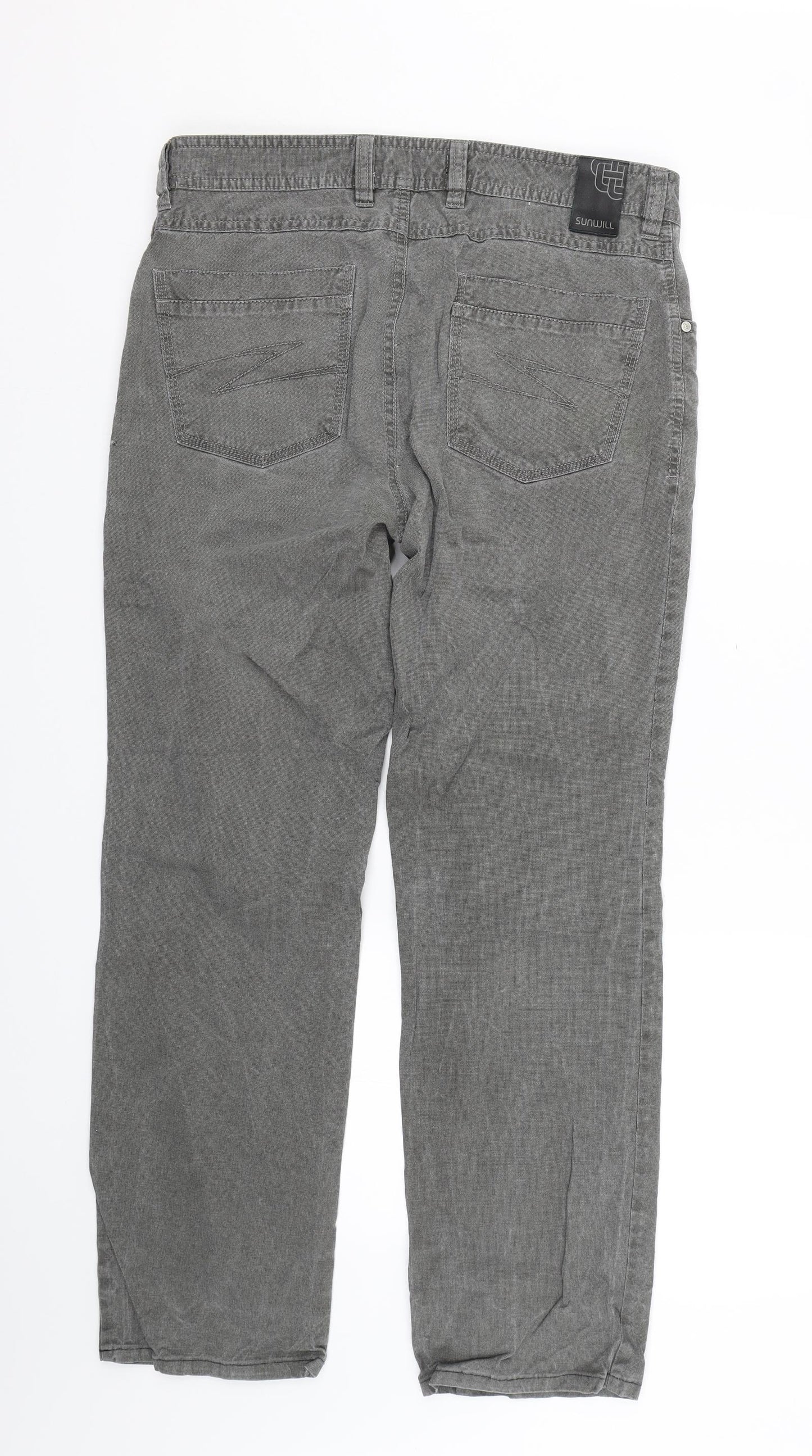 sunwill Womens Grey   Trousers  Size 34 L28 in