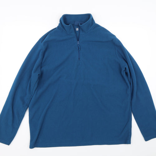 Mountain Warehouse Mens Blue  Fleece Pullover Sweatshirt Size 2XL