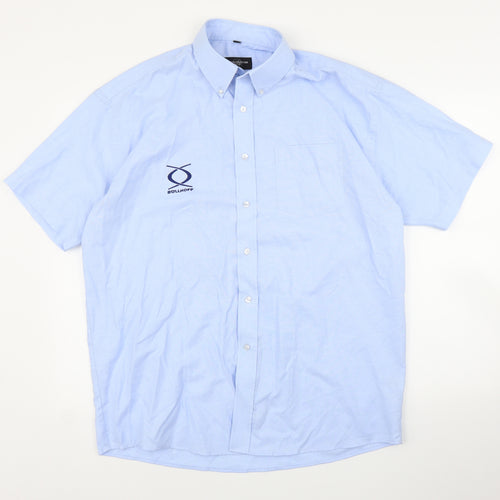 Russell Collection Mens Blue    Button-Up Size 16.5