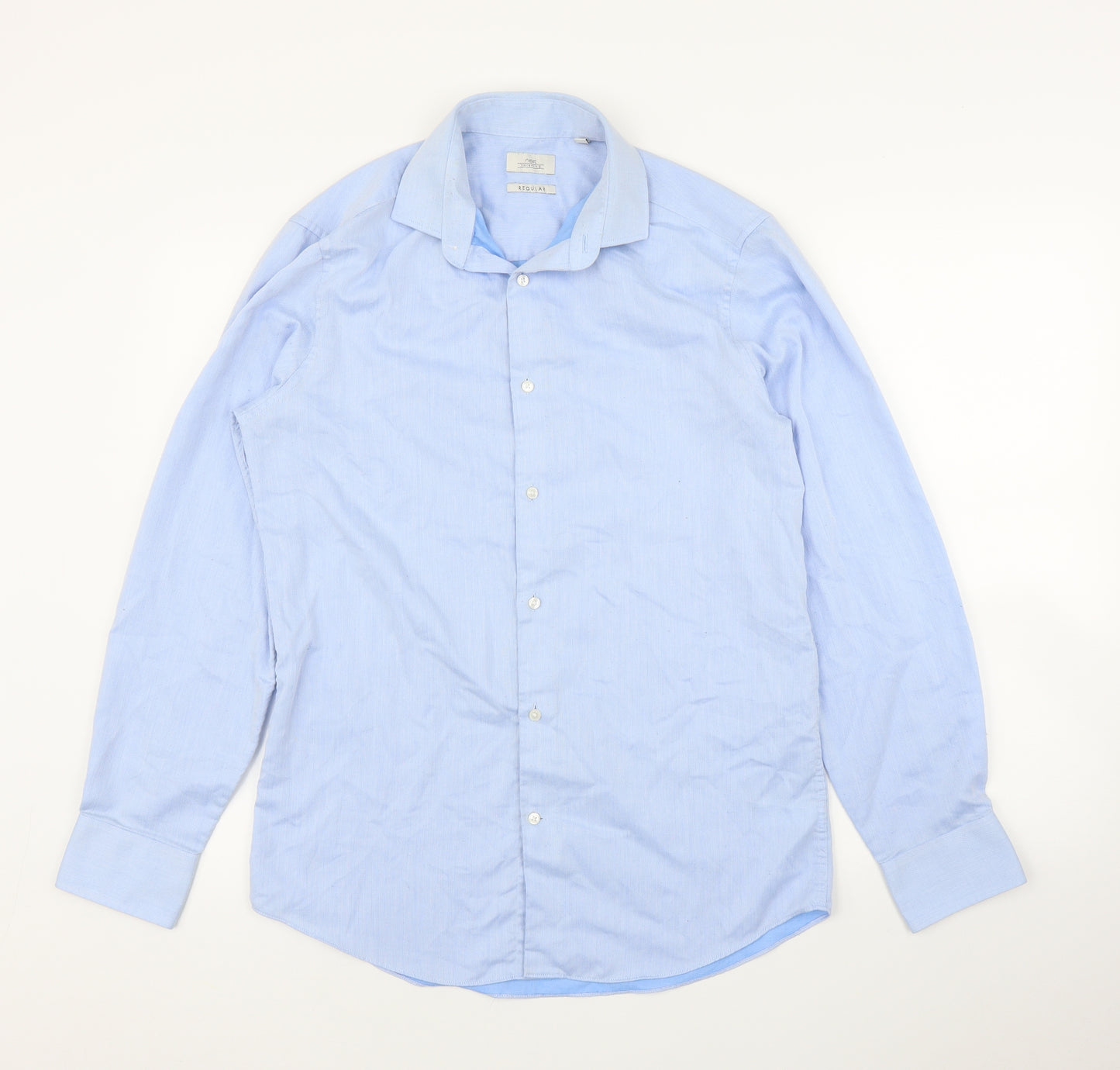 NEXT Mens Blue    Button-Up Size 15