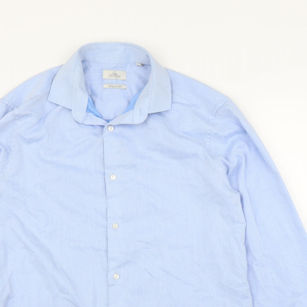 NEXT Mens Blue    Button-Up Size 15
