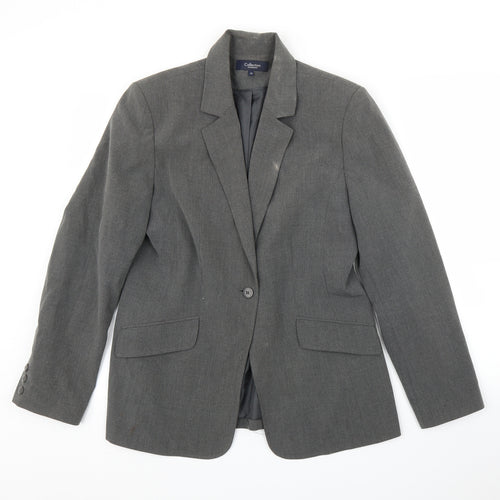 Debenhams Womens Grey   Jacket Blazer Size 12