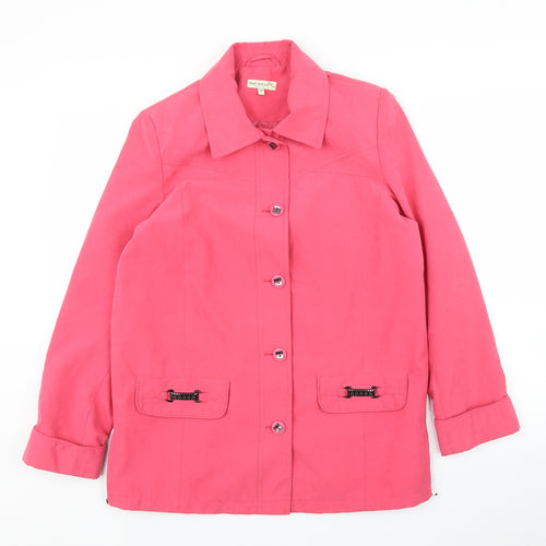 First Avenue Womens Pink   Overcoat Coat Size 10
