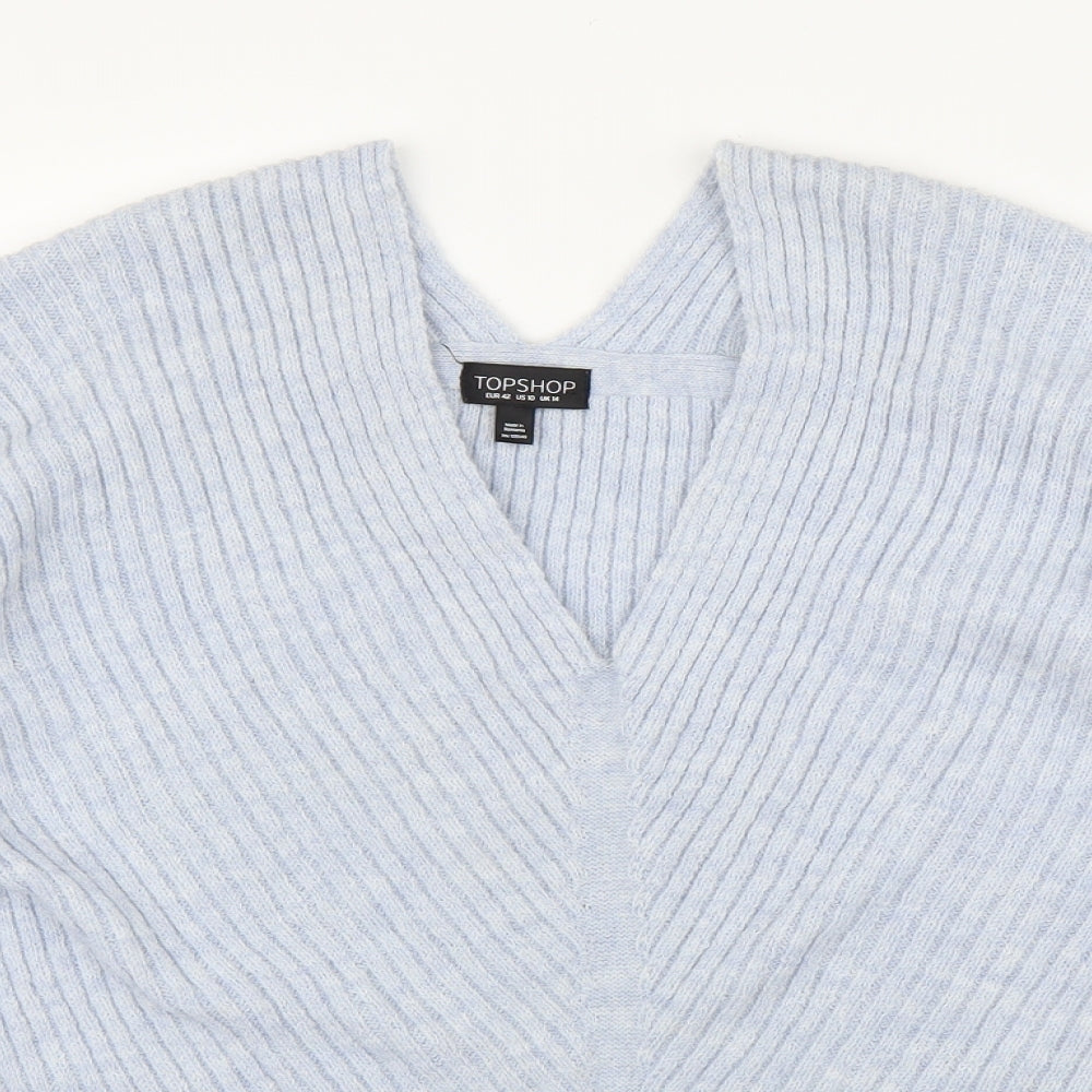 Topshop Womens Blue   Pullover Jumper Size 14
