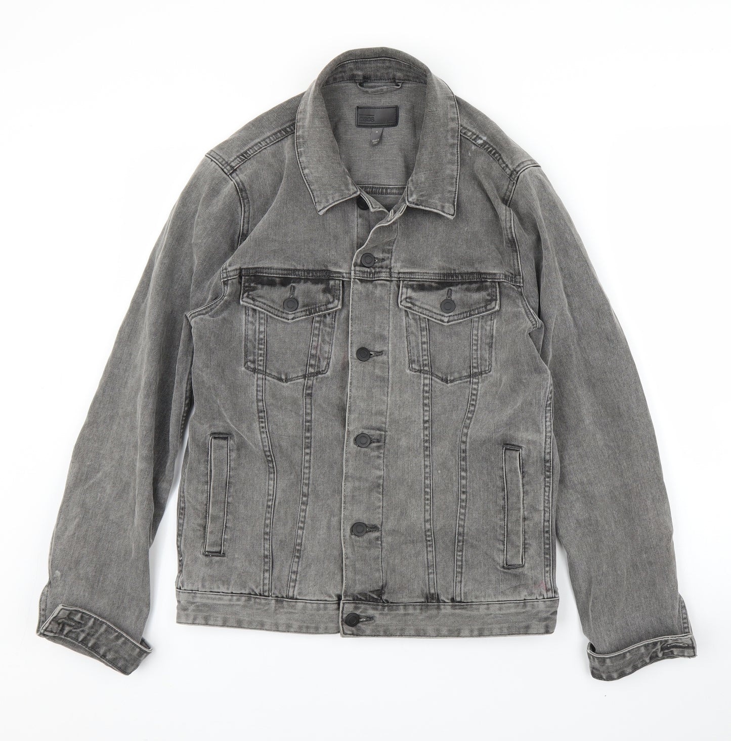 ASOS Mens Grey  Denim Jacket  Size M