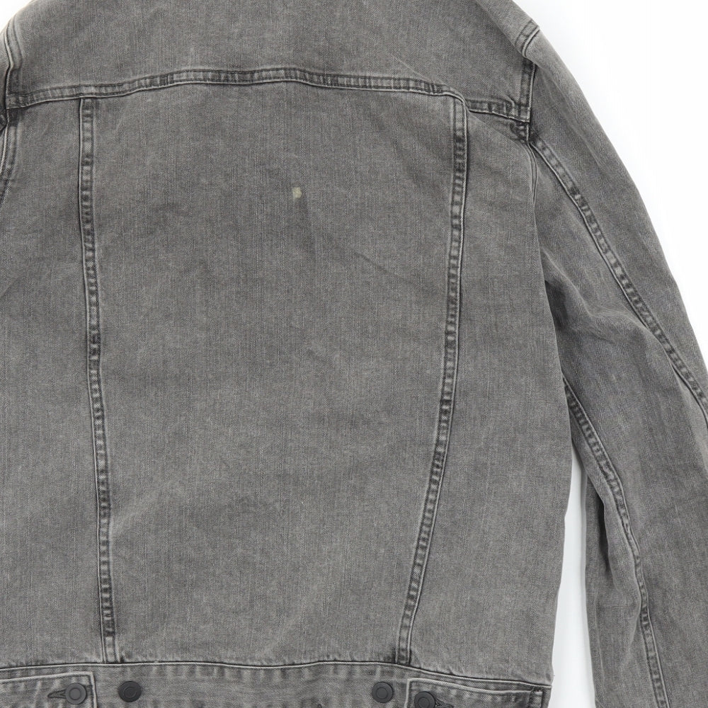 ASOS Mens Grey  Denim Jacket  Size M