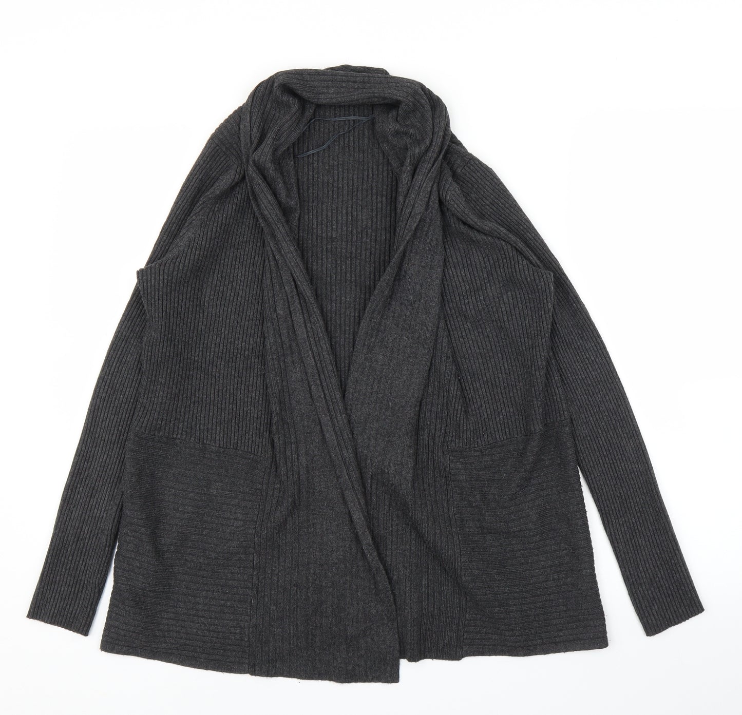 John Lewis Womens Grey   Cardigan Jumper Size 14