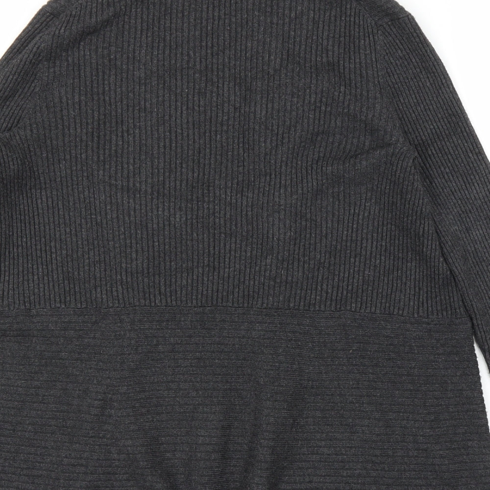 John Lewis Womens Grey   Cardigan Jumper Size 14