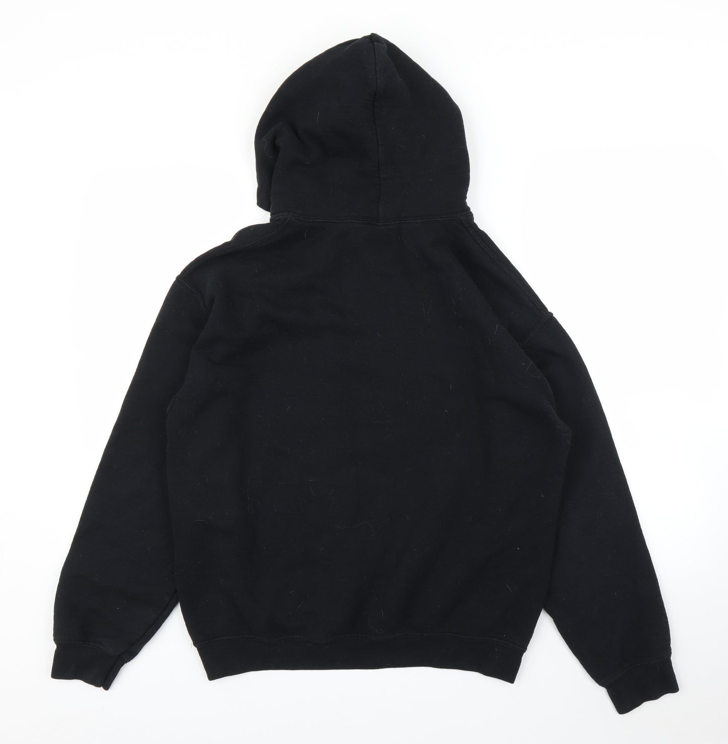 PRETTYLITTLETHING Mens Black   Pullover Hoodie Size M