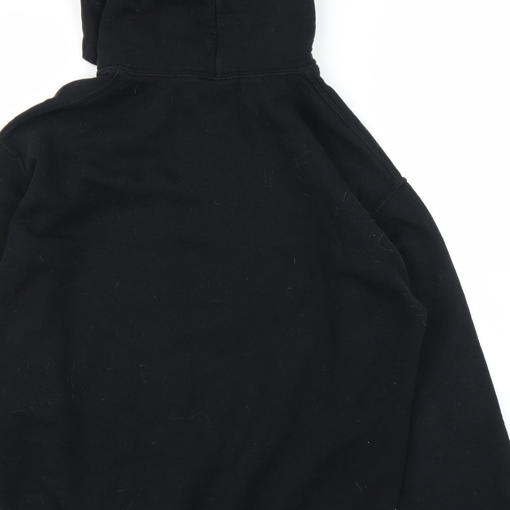 PRETTYLITTLETHING Mens Black   Pullover Hoodie Size M