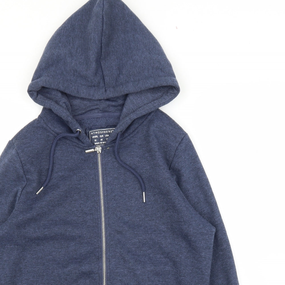 Primark Womens Blue   Full Zip Hoodie Size 16