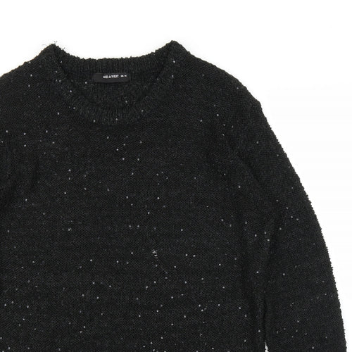 AKD A WEST Womens Black   Pullover Jumper Size 14