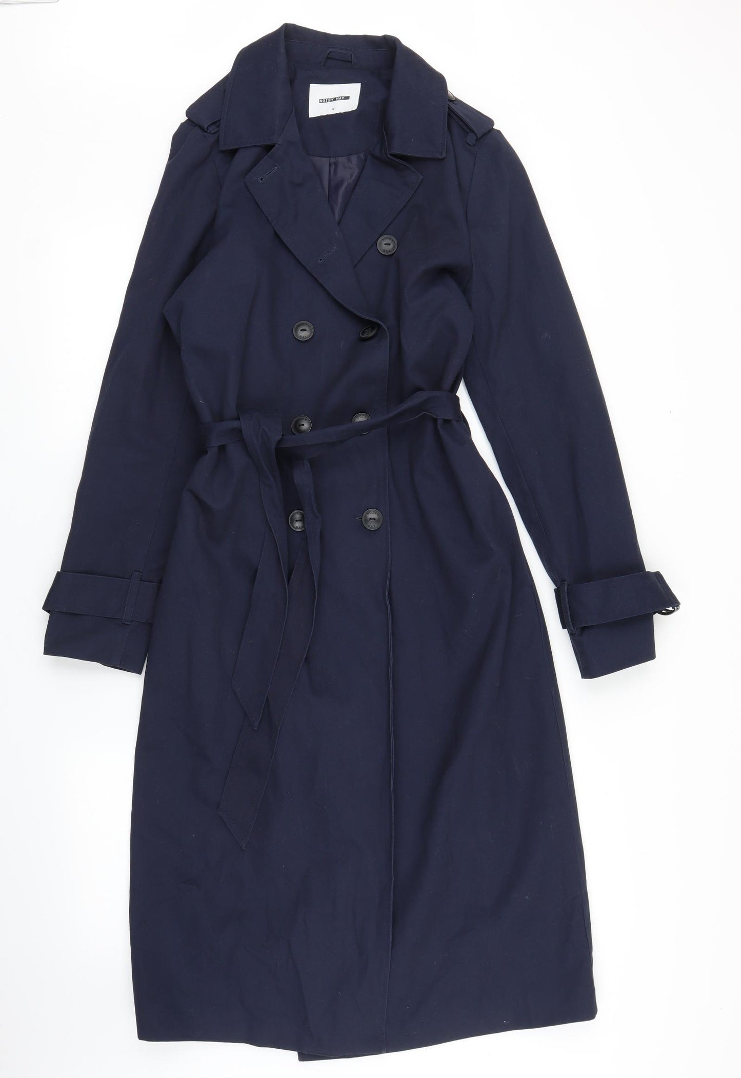 Noisy may Womens Blue   Trench Coat Coat Size S
