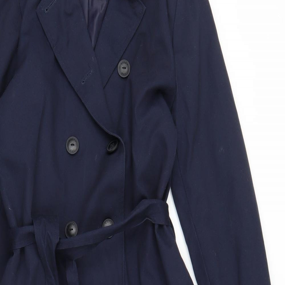 Noisy may Womens Blue   Trench Coat Coat Size S