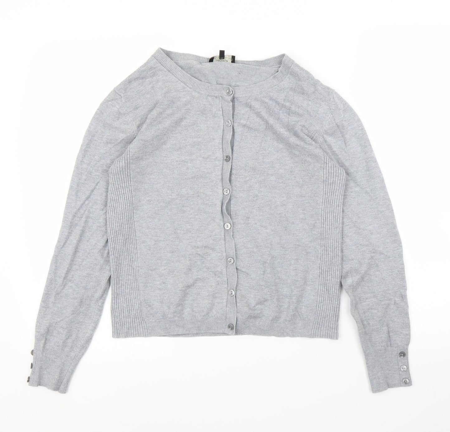 Papaya Womens Grey   Cardigan Jumper Size 14