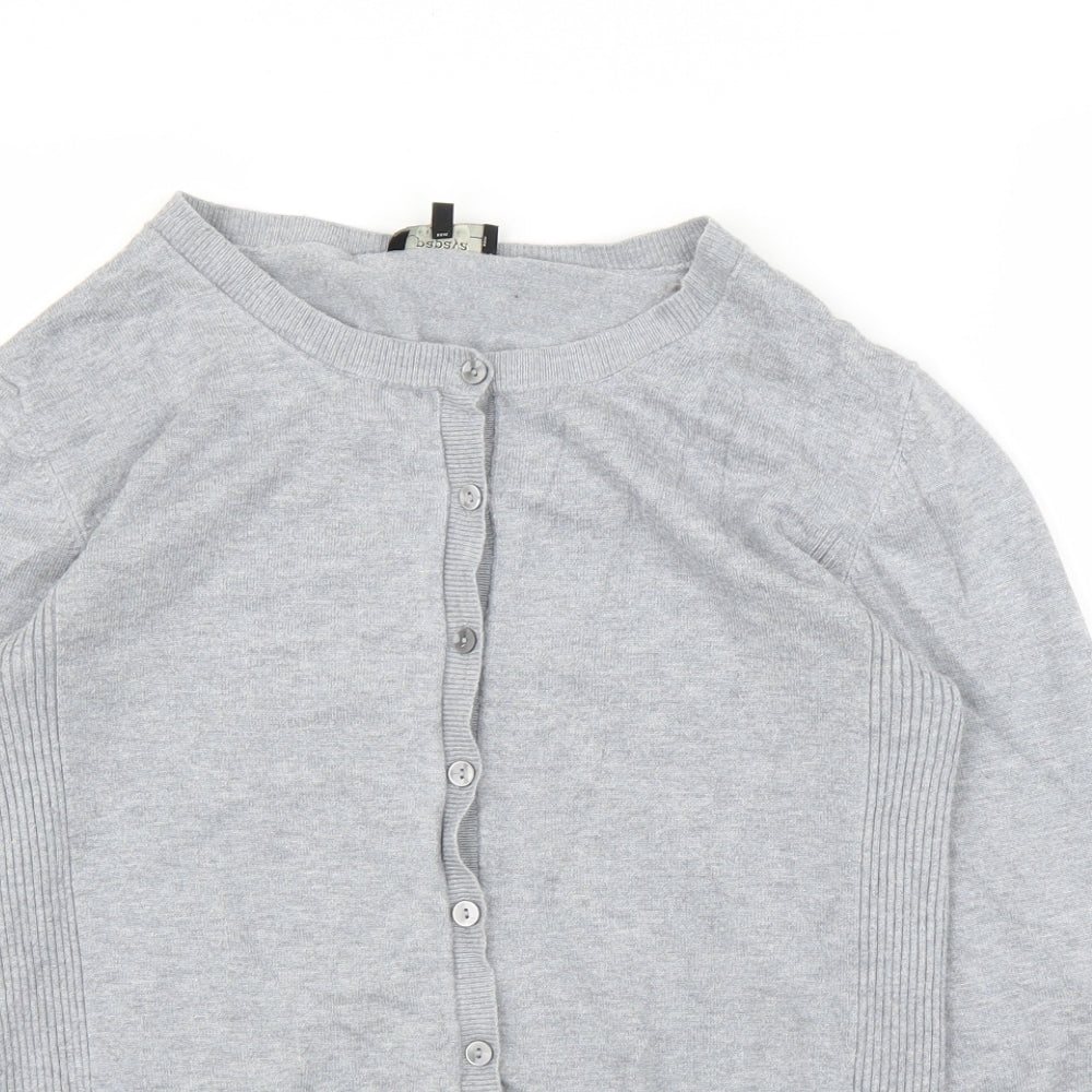 Papaya Womens Grey   Cardigan Jumper Size 14